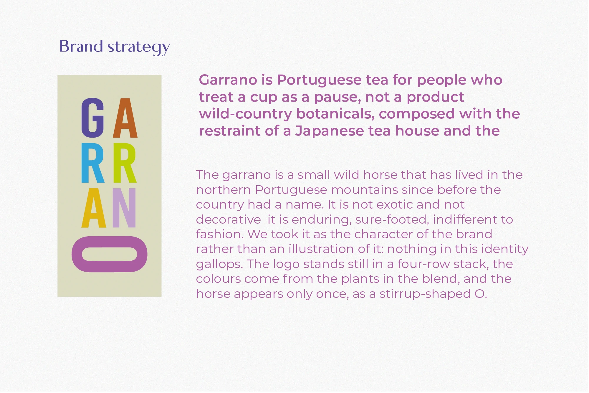 Garrano — stratégie de marque